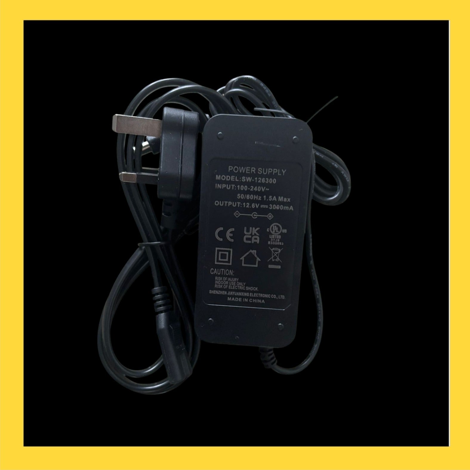 12.6v li-ion Charger dc 2.1/5.5 Connector - Boat Charge Solutions