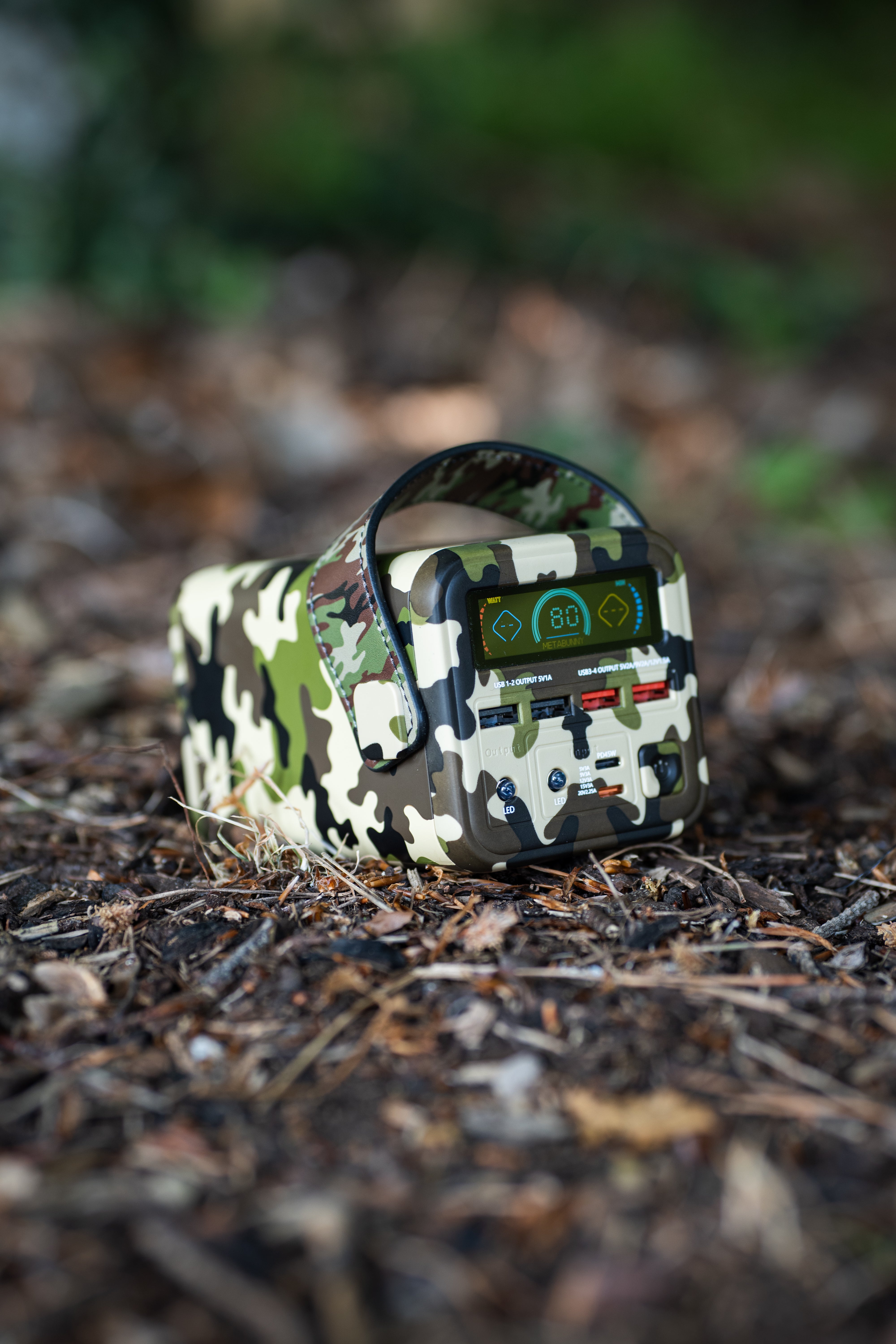 100w  Camo Style 60,000mah Powerbank laptop suited.
