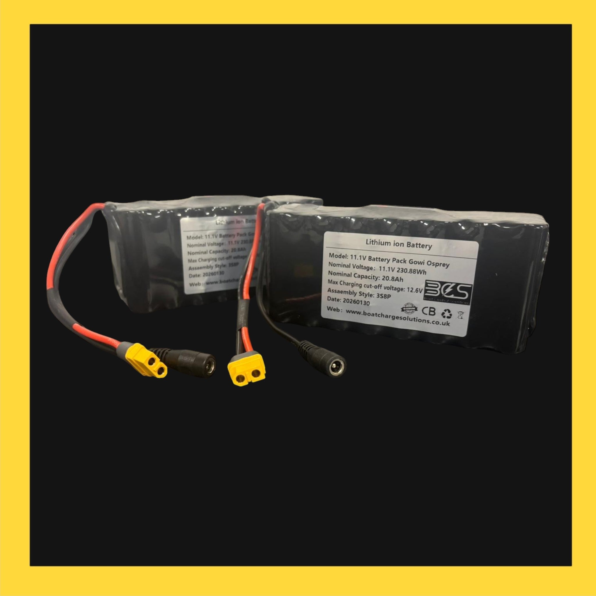 Gowi Osprey Bait Boat Batteries 21ah ( Pair )