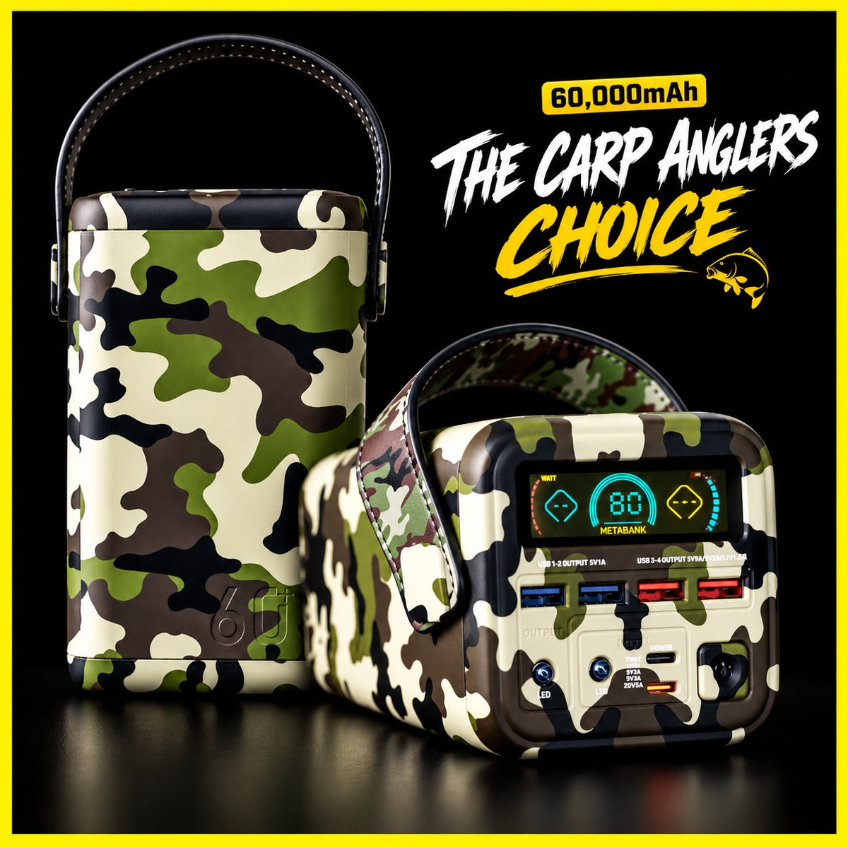 Powerbank 45W 60,000mah Camo Style - Premium Quality - Boat Charge Solutions