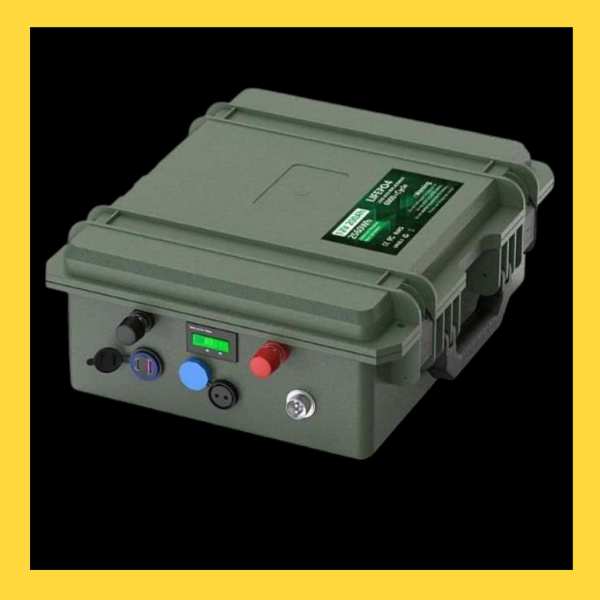 LiFePO₄ 12.8V 100Ah deep cycle battery (model LFP12100-JC) with 6000+ cycles and integrated BMS. - Boat Charge Solutions