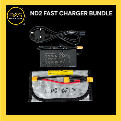 ND2 Charging Bundle ( 3A 16.8v Charger - Y conectors - Lipo bag )