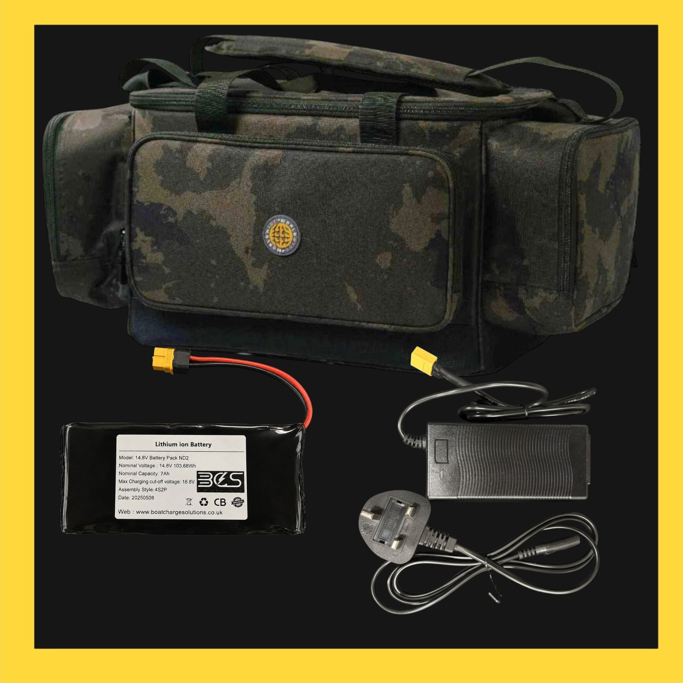 Solar Bait Boat Bag & ND Battery Bundle