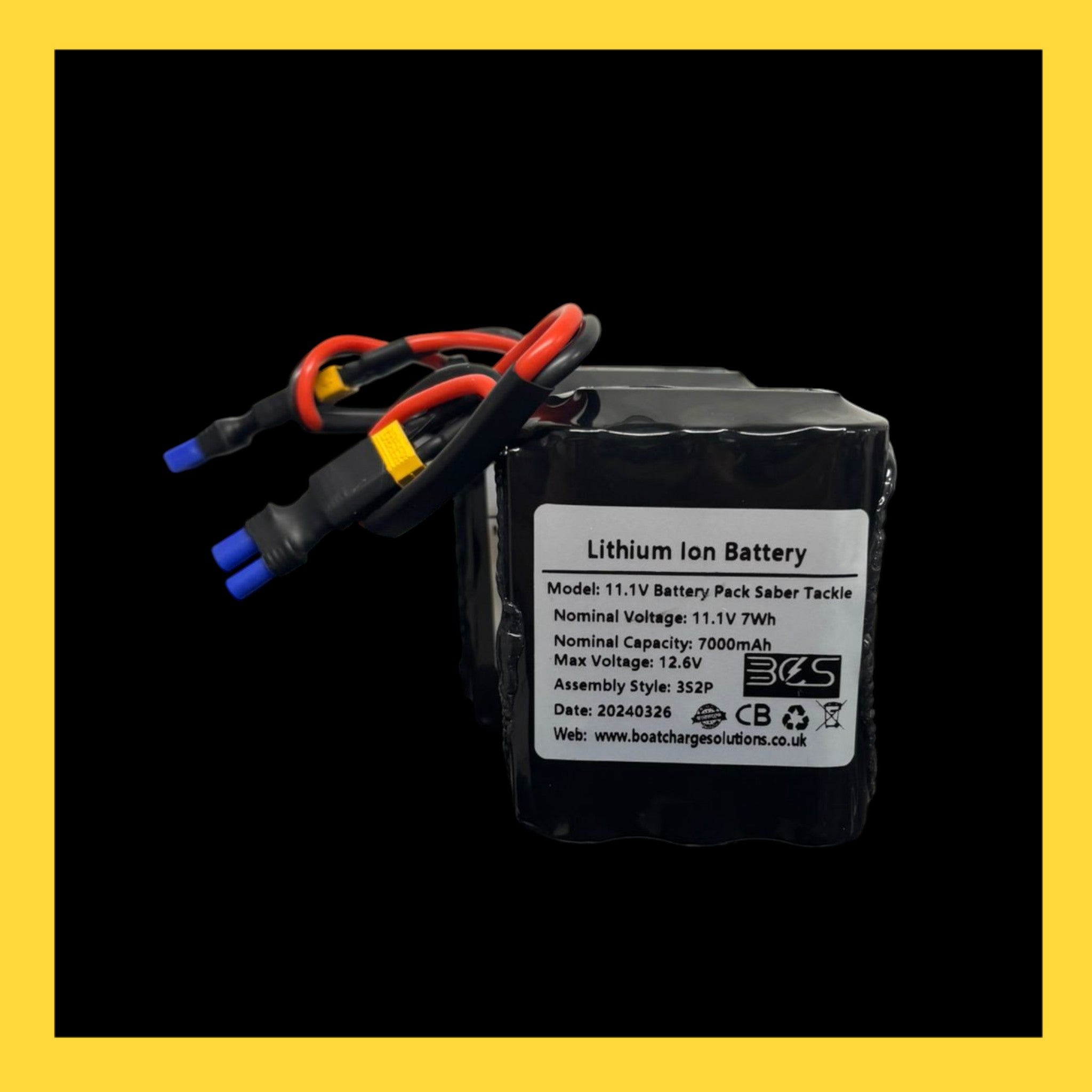 Saber Hydra bait boat  lithium battery 7000mah each - Boat Charge Solutions