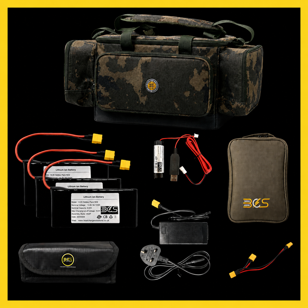 The Ultimate Nd2 New Boat Owners Battery & Solar Bag Bundle 2 weeks wait