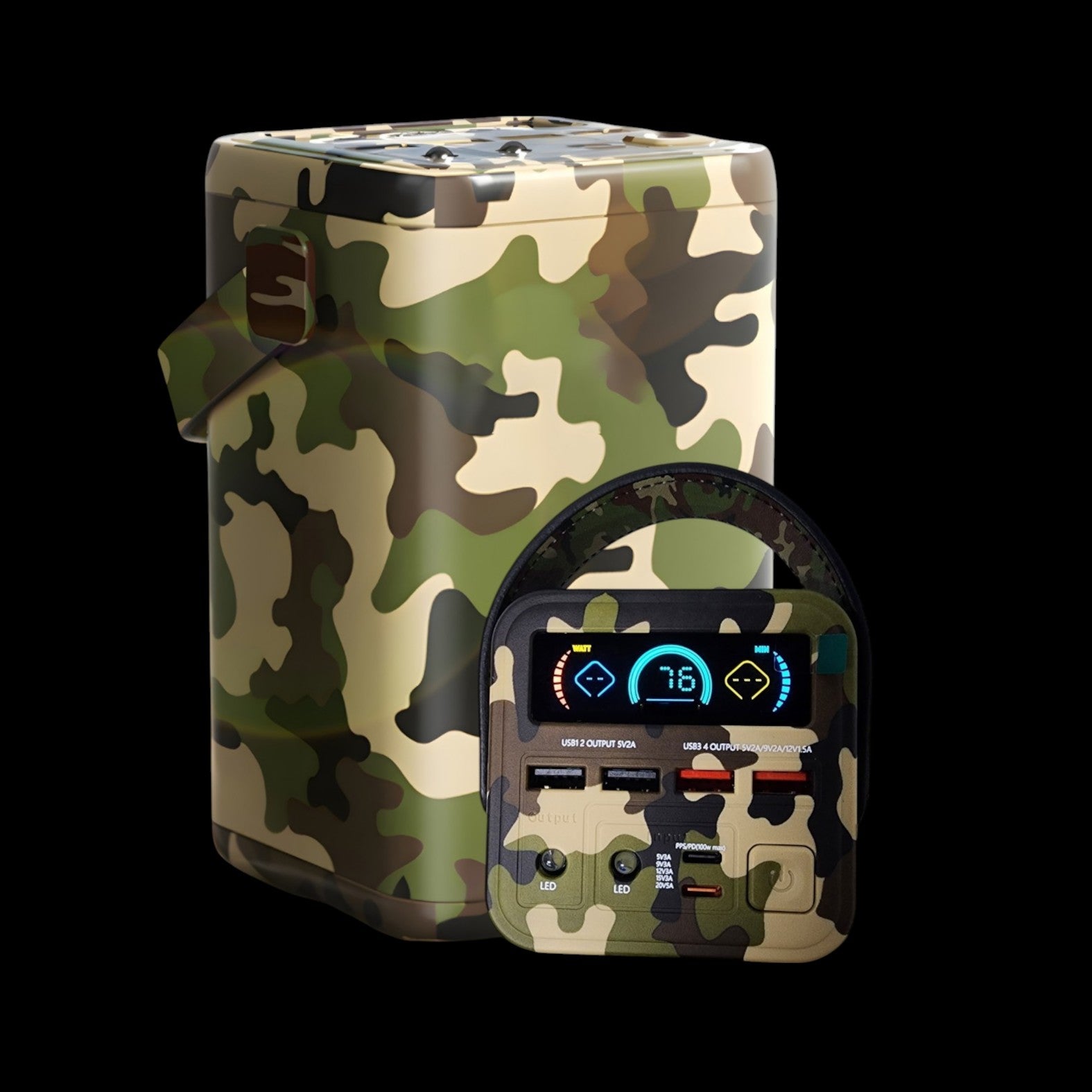 45w 60,000mah Camo Style Powerbank - Top Seller
