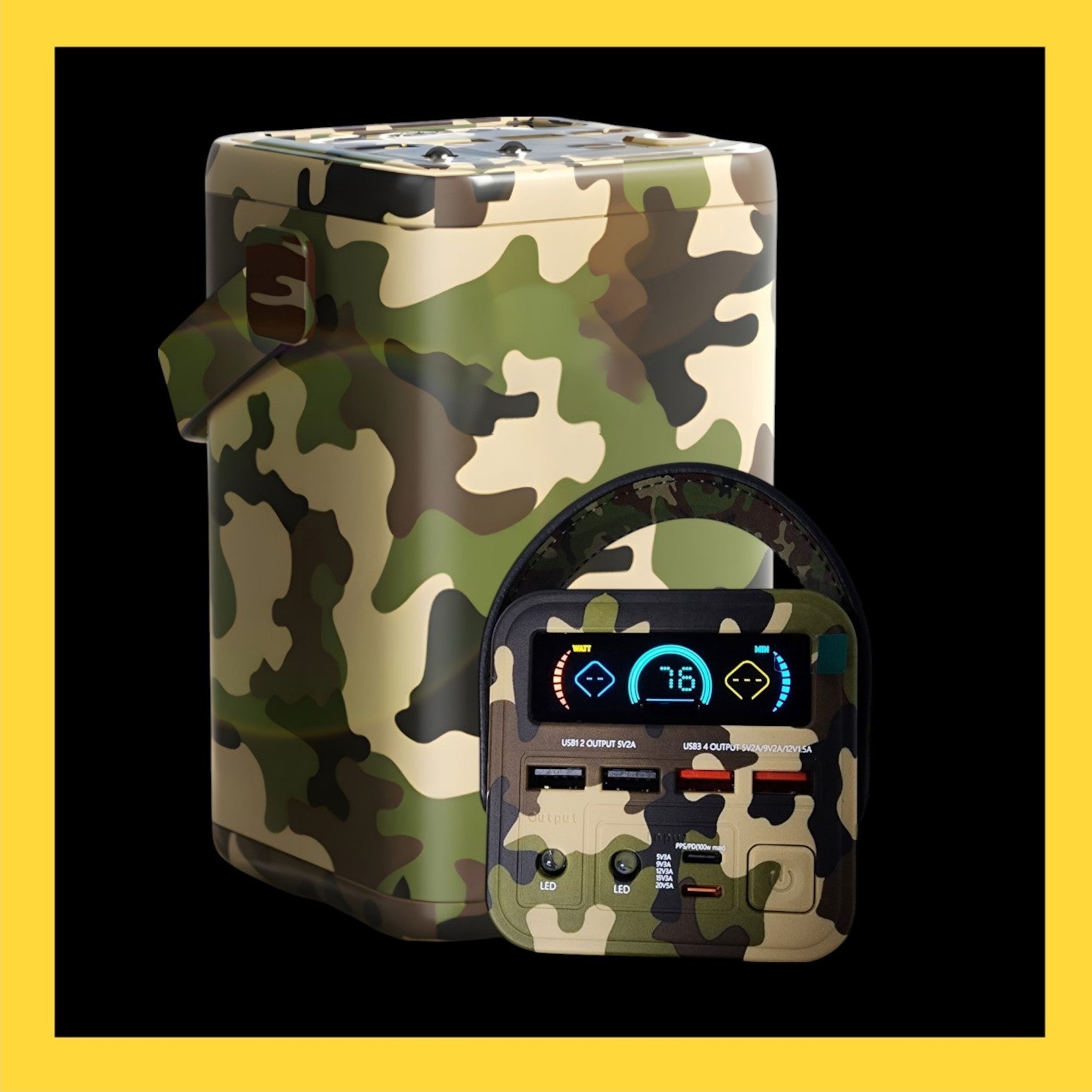 45w 60,000mah Camo Style Powerbank - Top Seller